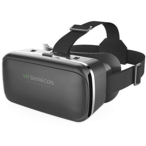 VR SHINECON 3D VR Headset Virtual Reality Glasses - 3d Vr Goggles Headsets for Video Movies&Games Compatible with iPhone and Android Smartphone