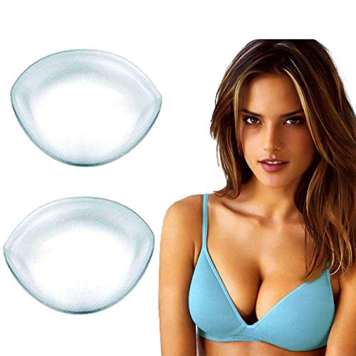 Silicone Bra Inserts Large Bra Inserts Silicone Add 2 Cup Size Bra Padding Bust Enhancer Transparent Color