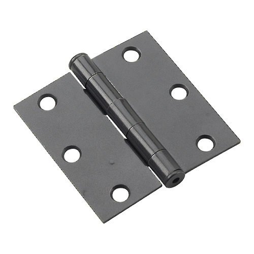 Richelieu Hardware - 820FBB - Box of 2 - 3 inches Mortise Butt Hinges - Black Finish
