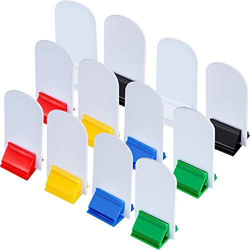 12 Pieces Game Card Stands Multi-Color with 12 Pieces Blank Board Game Board Markers for Party Favor