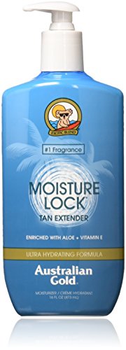 Australian Gold Moisture Lock Tan Extender Moisturizer Lotion, 16 Ounce | Enriched with Aloe & Vitamin E