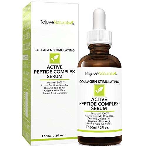 Peptide Complex Serum with Matrixyl 3000 (2 oz, Double-Sized) Minimizes Look of Fine Lines & Deep Wrinkles, Crow's Feet, Crepey Skin. Lightweight Anti Aging Moisturizer for Face & Neck