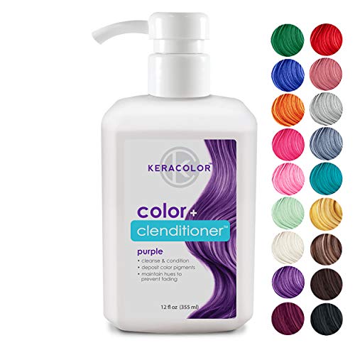 Keracolor Clenditioner Color Depositing Conditioner Colorwash, Purple, 12 fl oz