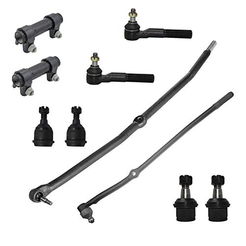 Detroit Axle - 10PC Front Inner and Outer Tie Rods, Adjusting Sleeves, Upper and Lower Ball Joints for 2003 2004 2005 2006 2007 Dodge Ram 2500 Ram 3500 4x4 4WD Models Up to Mfg. Date 2/18/2008