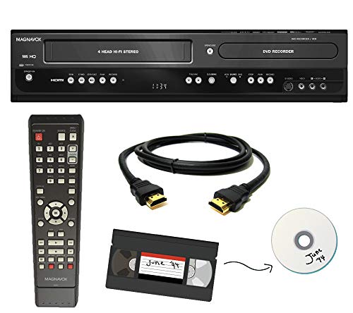 Magnavox VHS to DVD Recorder VCR Combo w/ Remote, HDMI