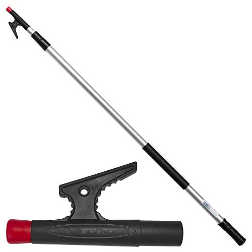 WindRider Telescoping Boat Hook | Floating | Double Grip | Super Strong Hook | Threaded End for Accessories | 8 or 12ft | Push Pole Multipurpose