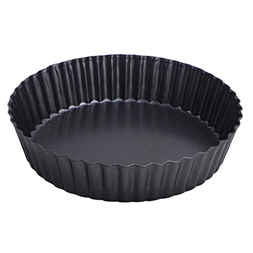 Webake 9.5 Inch Tart Pan Heavy Duty Quiche Pan Removable Bottom Nonstick Deep Baking Dish Pie Plate Pie Mold