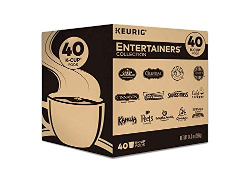 Keurig Entertainers' Collection Variety Pack, Single-Serve Coffee K-Cup Pods Sampler, 40 Count