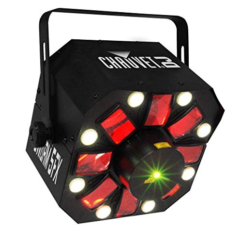 CHAUVET DJ Swarm 5FX 3-in-1 LED Strobe, Laser, Derby Effect Light | Laser & Strobe Effects