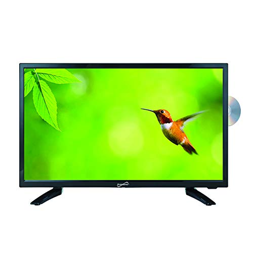 SuperSonic SC-1912 LED Widescreen HDTV 19', Built-in DVD Player with HDMI, USB, SD & AC/DC Input: DVD/CD/CDR High Resolution and Digital Noise Reduction