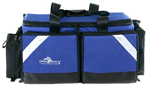 Iron Duck 34018-RB Ultra Breathsaver Airway Management System Bag for Class D or Jumbo D Oxygen Tank with Ergonomic, Adjustable Shoulder Strap and Nylon Hand Straps, Royal Blue Nylon …Made in the USA!