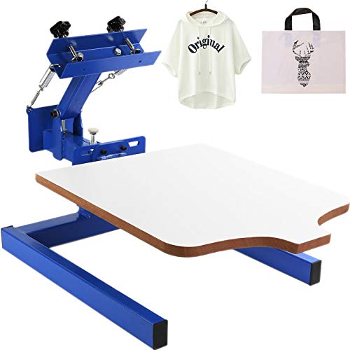 VEVOR Screen Printer 1 Color 1 Station Silk Screen Printing Kit 55x45cm T-Shirt Screen Printing Machine Screenprint Press