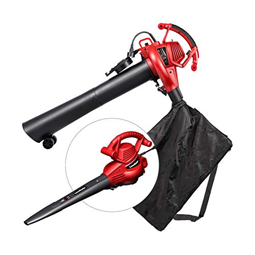 LawnMaster Red Edition BV1210E 1201 Electric Blower Vacuum Mulcher 12 Amp Variable Speed 240 MPH 380 CFM 16:1 Mulch Ratio