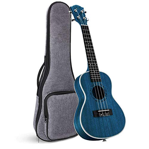 Tenor Ukulele Ranch 26 inch Professional Wooden ukelele Instrument with Free Online 12 Lessons and Gig Bag - Small Hawaiian Guitar - Starry Blue