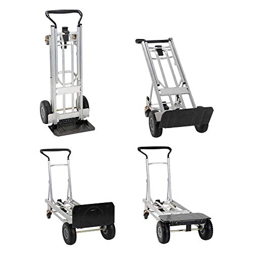 COSCO 4-in-1 Folding Series Hand Truck/Assisted Hand Truck/Cart/Platform Cart with flat-free wheels