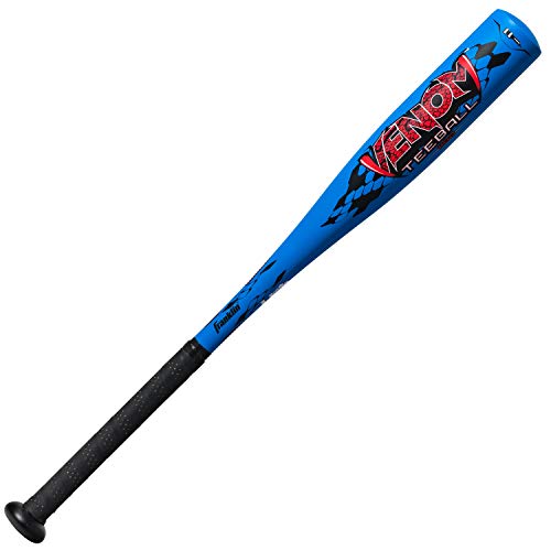 Franklin Sports Venom Aluminum Official Youth Tee Ball Bat - USA Regulation Approved - Perfect for Soft Core T-Balls - 24 Inch/13 Ounce (-11) Blue