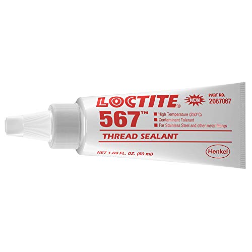 Loctite 567 Thread Sealant 50 mL Tube, White, Model Number: 2087067