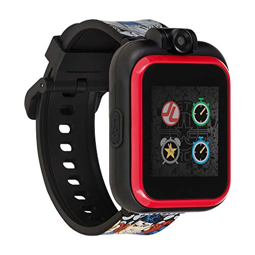 Justice League Official Smartwatch for Kids by PlayZoom - Swivel Camera with Video Record, Educational Games and Activities, Alarm, Calendar, Stopwatch, and Camera Remote