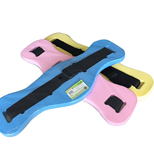 Nuxn 2pcs Back Floating Swim Belt EVA Foam Swimming Training Aid Waist Adjustable Swimming Buoyancy Belt Comfortable Floaties Device for Adults Kids Toddler Swimming Floats Random Color