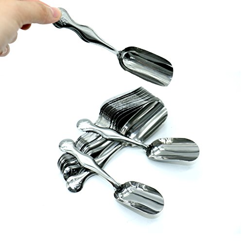 Set Stainless Steel Mini Scoops - Mini Teaspoons For Kitchen Or Buffet - Small Shovel Use For Tea,coffee,candy,ice Cream - Set Stainless Steel Spoons For Sugar, Coffee Bean, Flour, Nuts, Popcorn 20pcs