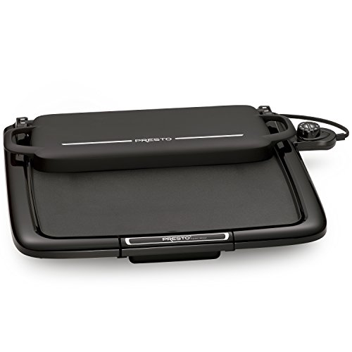 Presto, W/WARMING RACK Griddle, 14' x 15', Black