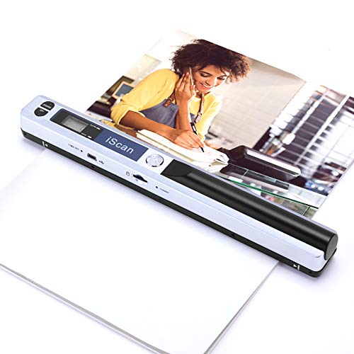 Magic Wand Portable Scanners for Documents, Photo, Old Pictures, Receipts, 900DPI, Scan A4 Color Page in 3sec, 16G Memory Card Included, MUNBYN Photo Scanner for Computer, Laptop