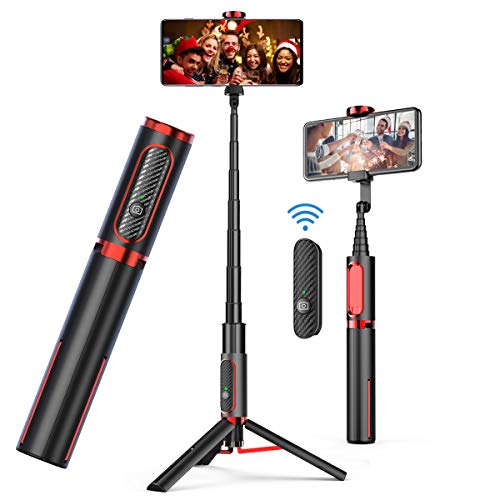 Selfie Stick Tripod, Doosl Bluetooth Selfie Stick - Wireless Selfie Stick Tripod for Apple & Android Devices - Portable & Lightweight Home Travel Use Tripod Selfie Stick