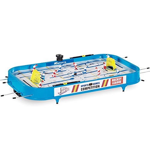 MD Sports Rod Hockey Table Game, 36”, Lightweight Table Top - Stick Hockey with 2 Pucks - Fun, Portable Arcade Games and Accessories for Kids and Adults