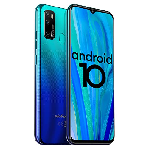 Unlocked Smartphones Ulefone Note 9P, 16MP + 5MP + 2MP, Dual Sim Phones Unlocked, Andorid 10 4GB+64GB ROM, 6.52' FHD, Fingerprint Face Detection, 4500mAh high Capacity Battery, AT&T, T-Mobile - Blue