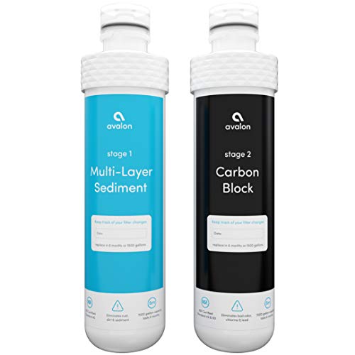 Avalon 2 Stage Replacement Filters For Avalon Branded Bottleless Water Coolers (PURCHASED AFTER JANUARY 2018), NSF Certified, 1500 Gallons