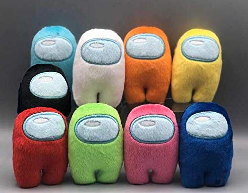 Among Us Plush，Figure Toy Soft Stuffed for Kids Gift （1/3/6/9 pcs can choose） (9pcs)