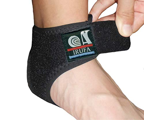 IRUFA, AN-OS-11,3D Breathable Elastic Knit Patented Fabric Adjustable Athletics Achillies Tendon Ankle Wrap, Plantar Fasciitis, Pain Relief for Sprains, Strains, Arthritis and Torn Tendons (S/M)