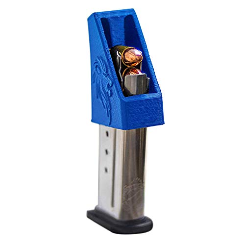 RAEIND Magazine Speedloader for M&P Shield, Springfield XD-S, Ruger LCP, Sig 938, All Colt 1911 Single Stack, 9mm, 40, 45 ACP Pistols (RAE-702) (Blue)