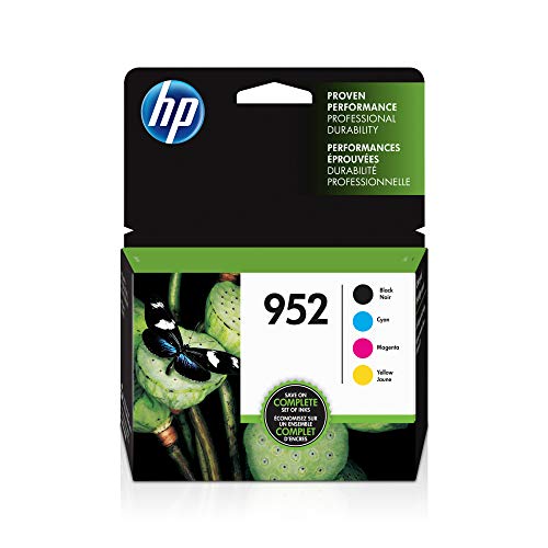 HP 952 | 4 Ink Cartridges | Black, Cyan, Magenta, Yellow | F6U15AN, L0S49AN, L0S52AN, L0S55AN