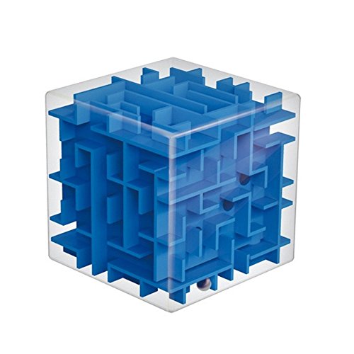 Trekbest 3D Magic Cube Puzzle Box Sequential Puzzles as Birthday Gift (Blue)