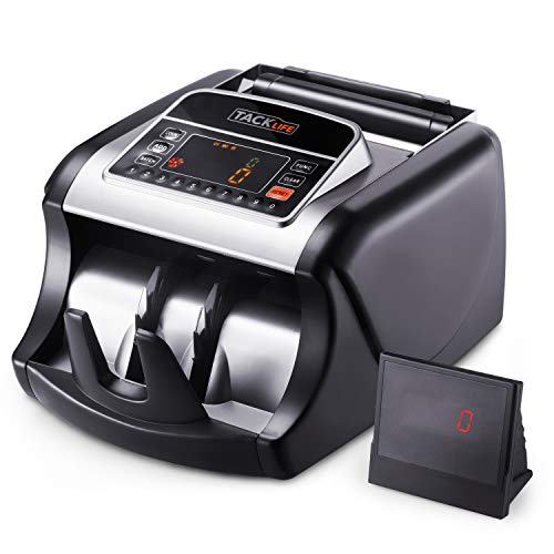 Money Counter with UV/MG/IR Detection, Bill Counting Machine with Counterfeit Bill Detection - LED Display, Batch Modes, 1,000 Notes Per Minute - Doesn't Count Value of Bills MMC01
