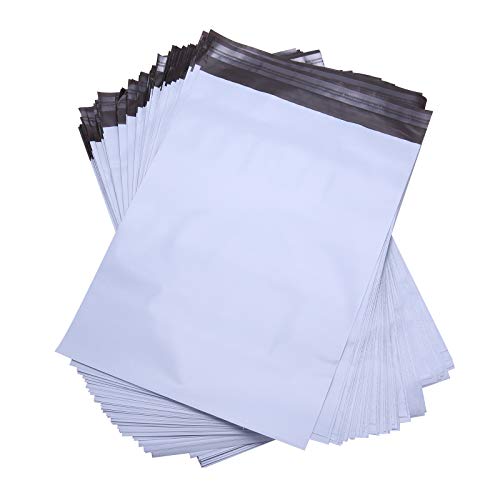 Lekzai 12' x 16' Poly Mailers,White Self Sealing Poly Shipping Envelope Mailers - 100 Pack