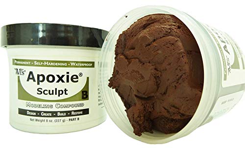 Apoxie Sculpt - 2 Part Modeling Compound (A & B) - 1 Pound, Brown