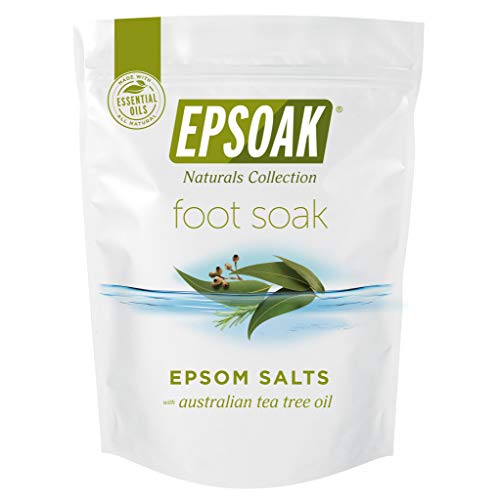 Tea Tree Oil Foot Soak with Epsoak Epsom Salt - 2 Pound Value Bag - Fight Bacteria, Nail Fungus, Athlete's Foot, and Unpleasant Foot Odor