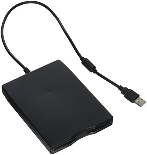 Nice2MiTu 3.5' USB External Floppy Disk Drive Portable 1.44 MB FDD USB Drive Plug and Play for PC Windows 10 7 8 XP Vista Mac Black (1P)