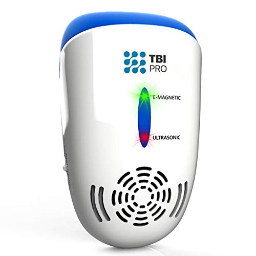 TBI Pro Ultrasonic Pest Repeller Wall Plug-in - Electromagnetic and Ionic Indoor Repellent Anti Mouse, Rats, Roach, Ants, Mosquito, Cockroach Control - Safe and Quiet Electronic Device - 2000 Sq.ft
