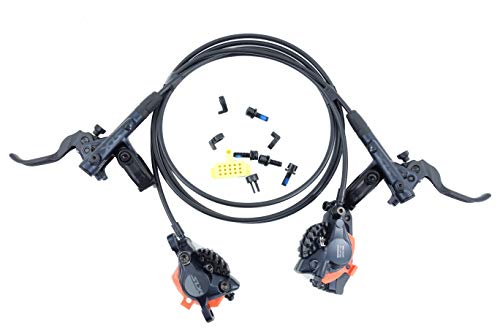 JGbike Compatible Hydraulic Disc Brake Set for Shimano SLX M7100 2-Piston, Downhill XC Mountain Bike, pre-Assembled and pre-Bled