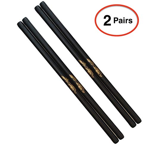 Foam Practice Escrima Stick - Black - 26 Inch Long, 1 1/4 Inch Diameter - 4 Pack | 2 Pairs of Sticks for Safe Sparring