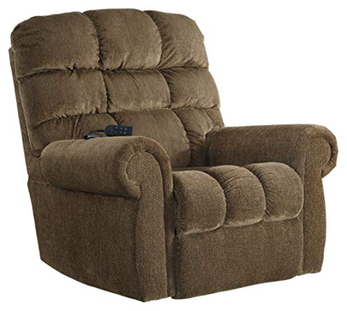 Signature Design by Ashley Ernestine Power Lift Recliner Truffle