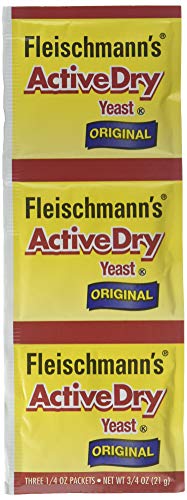 Fleischmann's Active Dry Yeast,0.25 Ounce, 3 Count (Pack of 2)