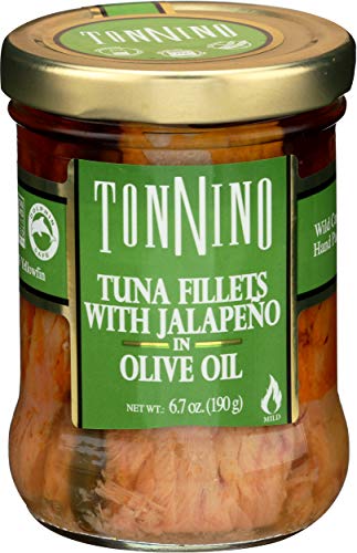 Tonnino Tuna Fillets - Jalapeno Olive Oil - Case of 6-6.7 Oz.