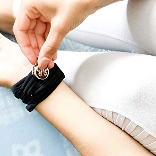 invisawear Smart Jewelry - Personal Safety Device - Black Athletic Band (Small)