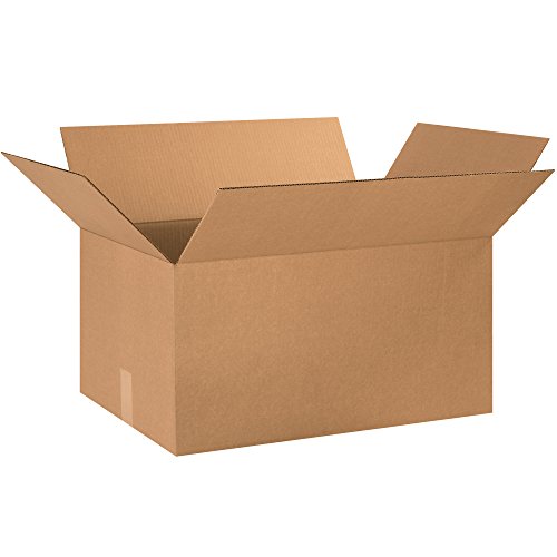 Aviditi 241612 Corrugated Cardboard Box 24' L x 16' W x 12' H, Kraft, for Shipping, Packing and Moving (Pack of 10)