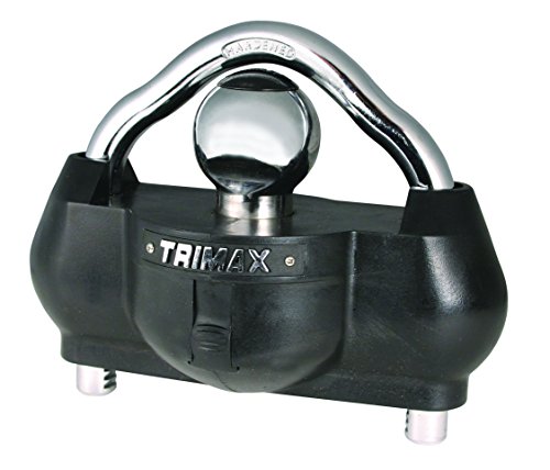 Trimax 'The Ultimate Universal Solid Hardened Steel Unattended Trailer Lock UMAX100, Clam Packaging
