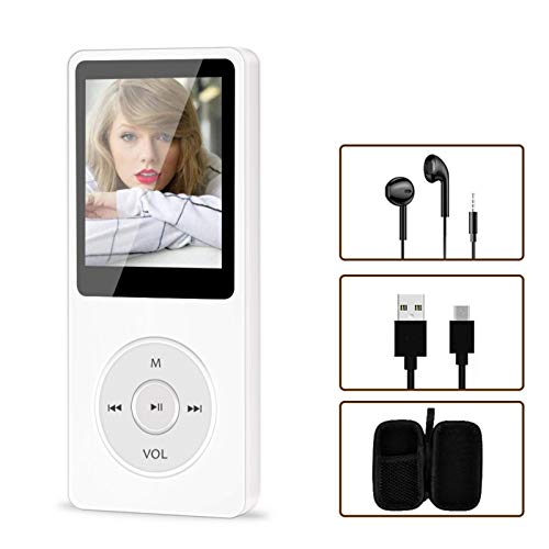 MP3 Player, Aigital HiFi MP3 Music Player with Speaker, Built-in 16GB Memory and Up to 128GB Expanded, Economic Multifunctional Portable Music Adapter with Earphones, Video/FM Radio/Voice Recorder